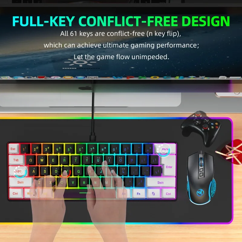 Keyboard and Mouse 60% Compute - огляд і ціна Gaming Keyboard Mouse Combo