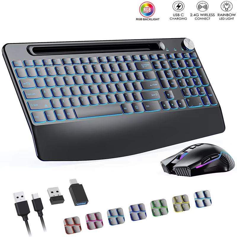 2.4G&Type-C Wireless Keyboard  - огляд і ціна Gaming Keyboard Mouse Combo