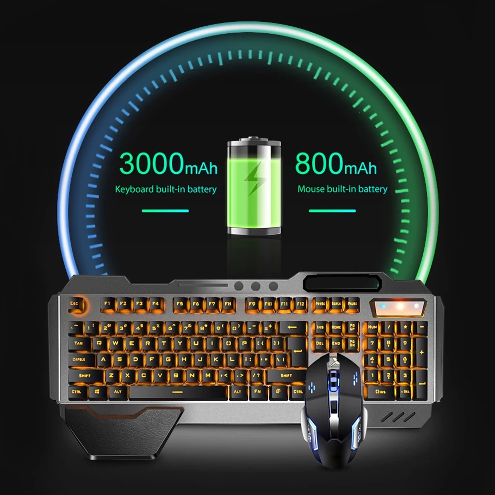 K680 Rechargeable 2.4G wireles - огляд і ціна Gaming Keyboard Mouse Combo