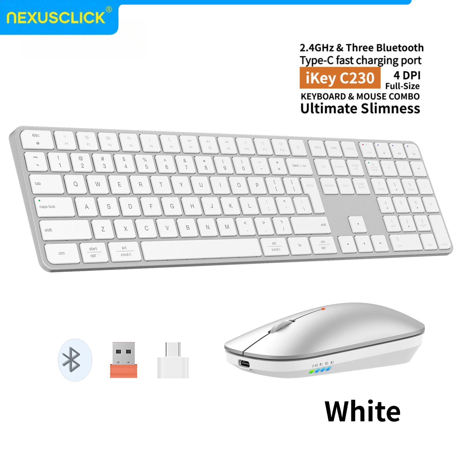 NexusClick Rechargeable Wirele - огляд і ціна Gaming Keyboard And Mouse Combo Wireless