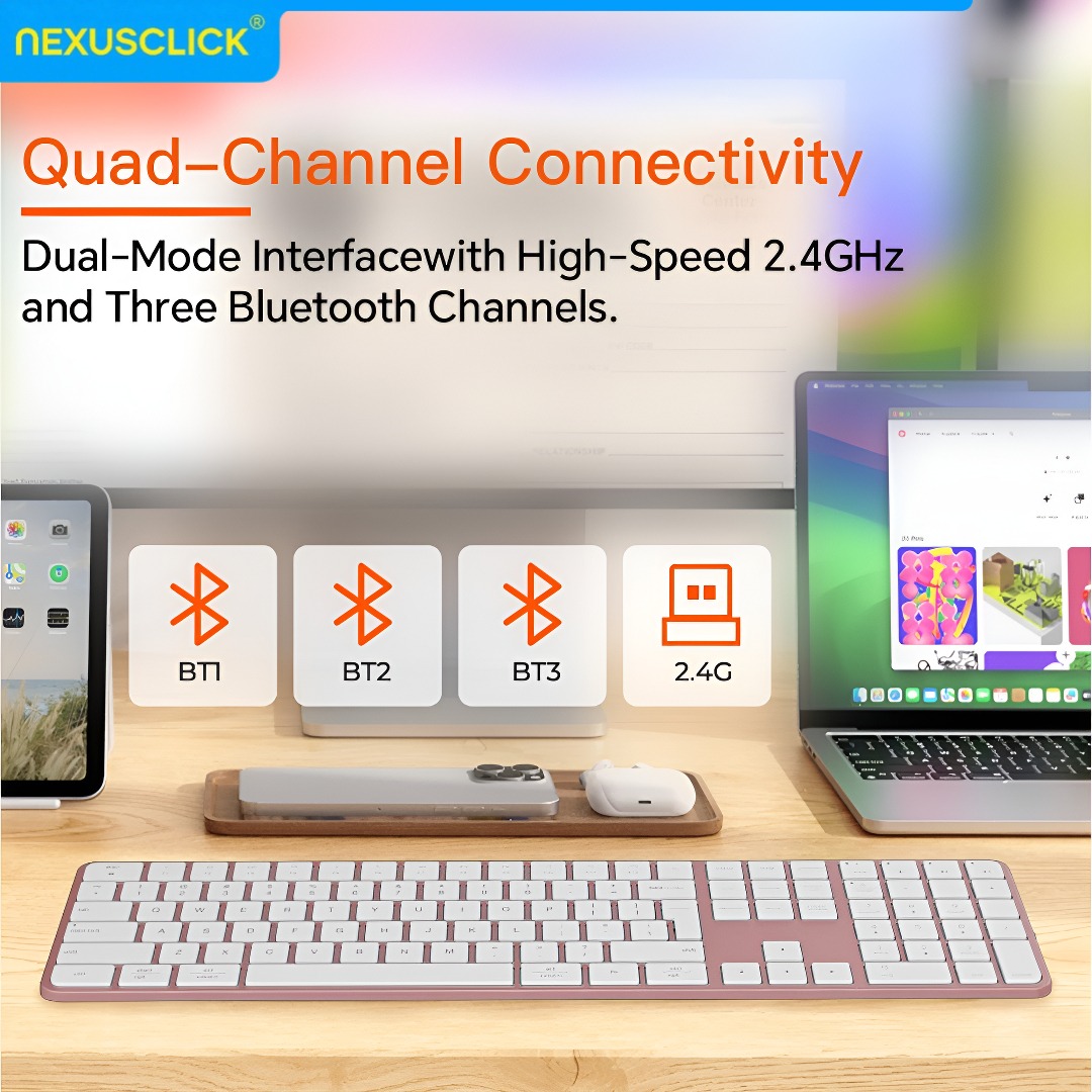 NexusClick Rechargeable Wirele - огляд і ціна Gaming Keyboard And Mouse Combo Wireless