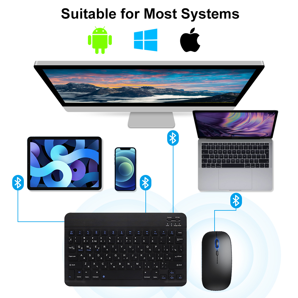 Bluetooth Keyboard and Mouse F - огляд і ціна Gaming Keyboard Mouse Combo
