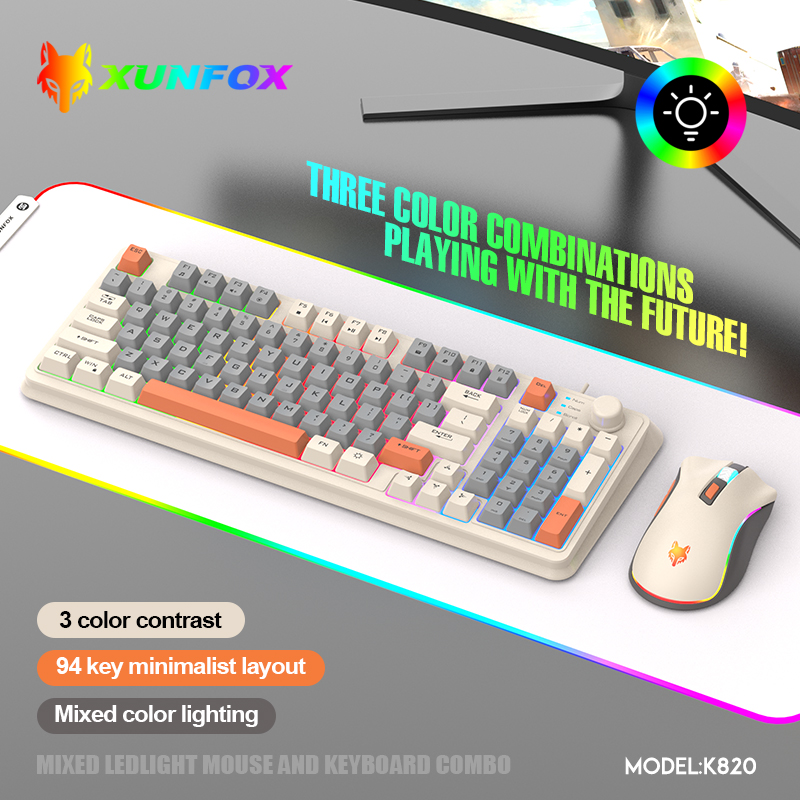 K820 USB Wired Game Keyboard M - огляд і ціна Gaming Keyboard Mouse Combo
