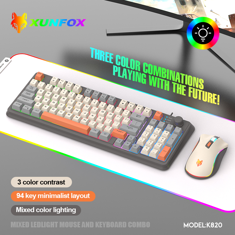 K820 USB Wired Game Keyboard M - огляд і ціна Gaming Keyboard Mouse Combo