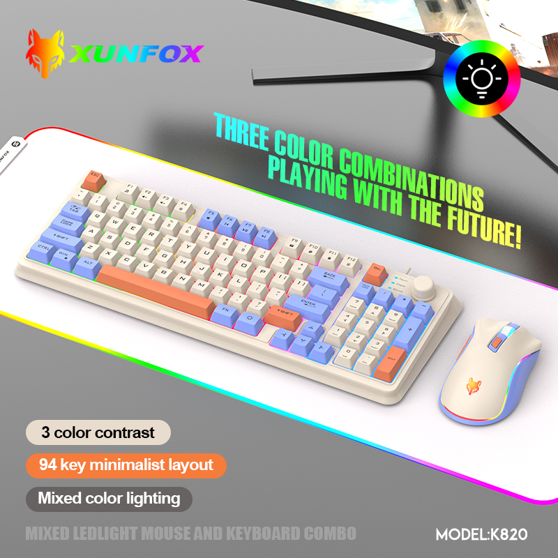 K820 USB Wired Game Keyboard M - огляд і ціна Gaming Keyboard Mouse Combo