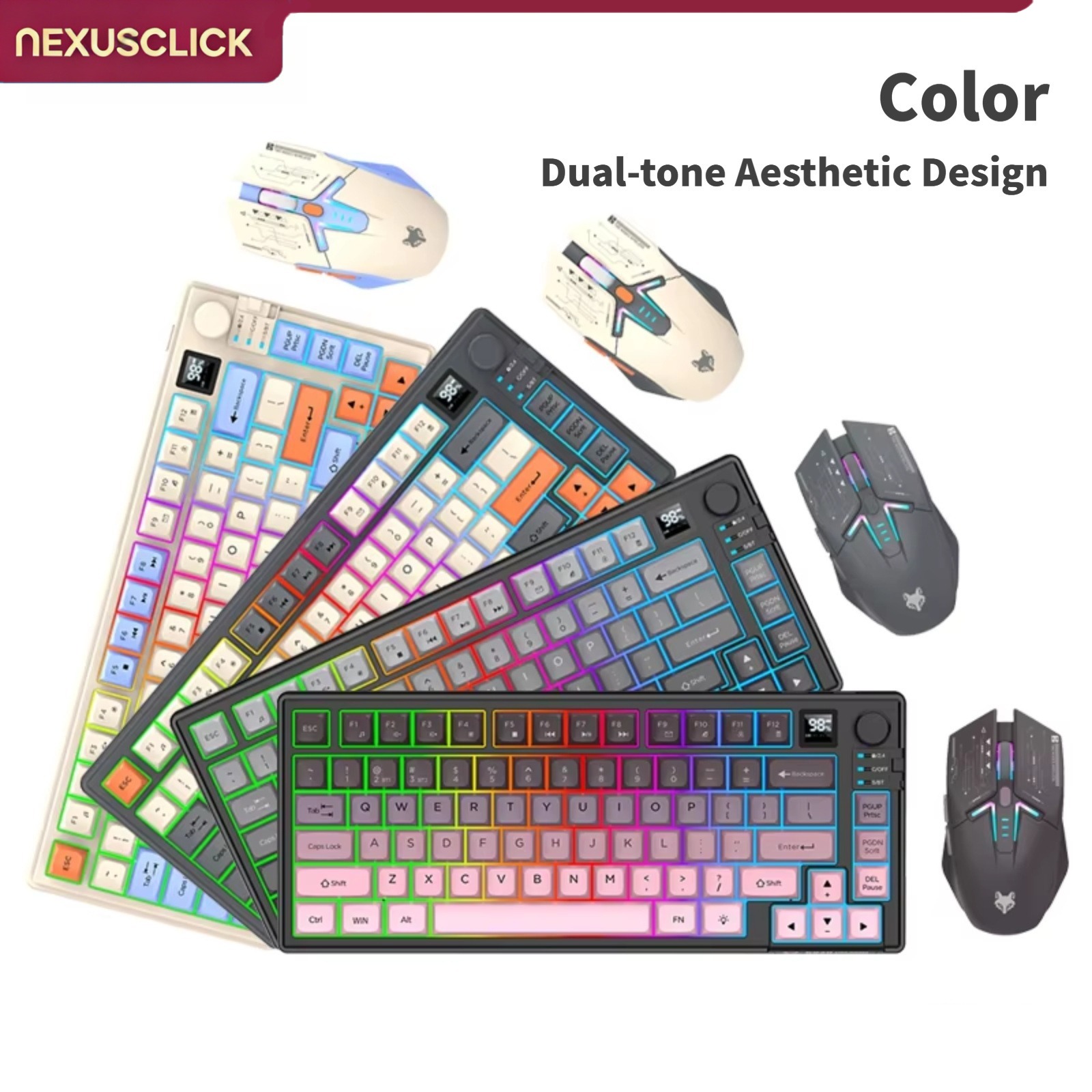 NexusClick Dual Mode Keyboard  - огляд і ціна Gaming Keyboard And Mouse Combo Wireless