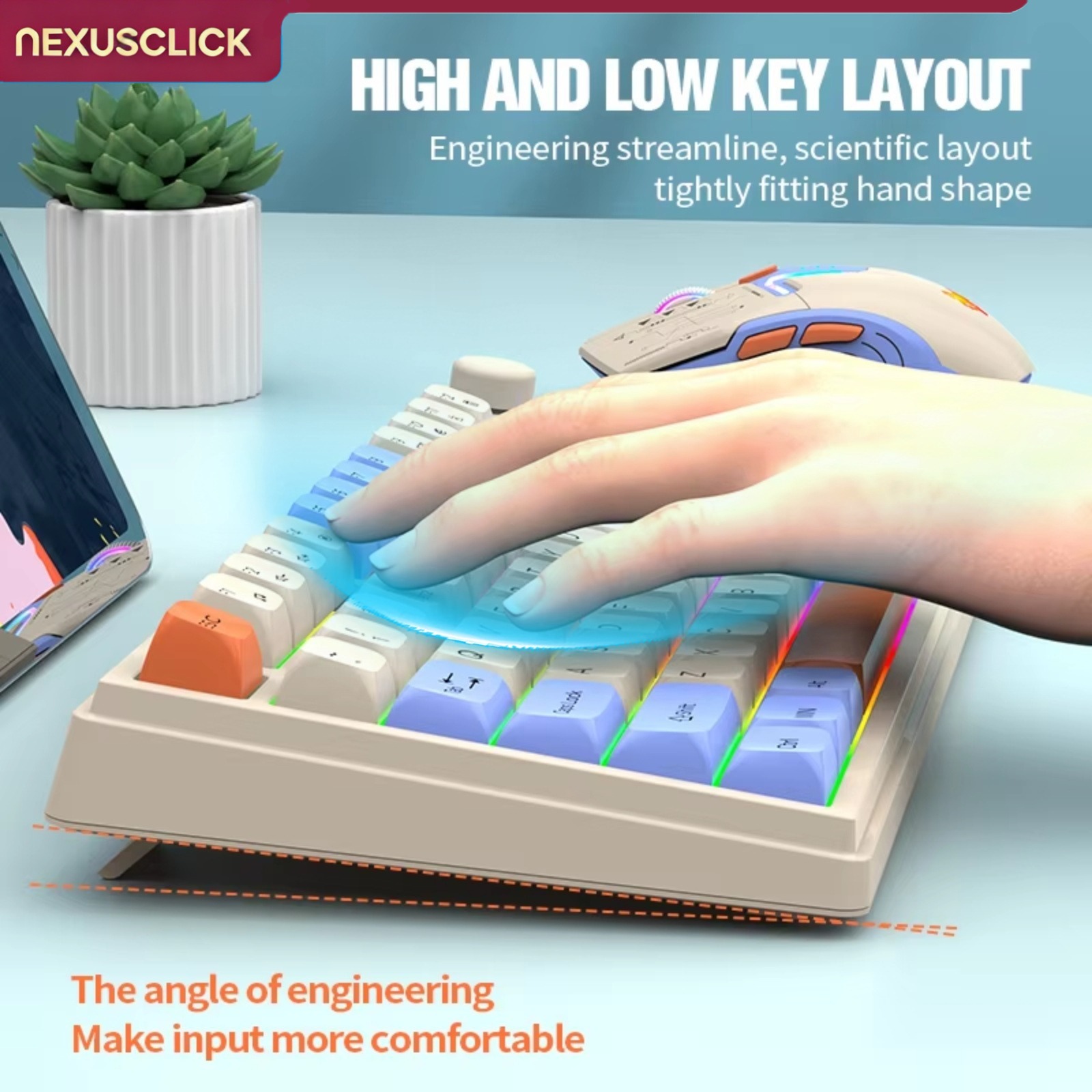 NexusClick Dual Mode Keyboard  - огляд і ціна Gaming Keyboard And Mouse Combo Wireless