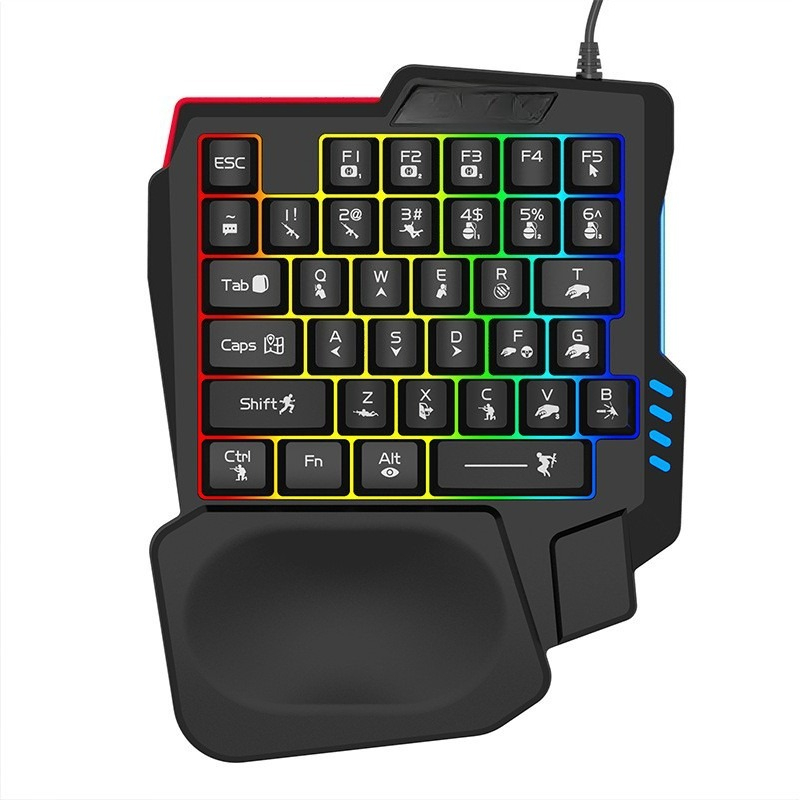 K5 one-handed keyboard Gungod  - огляд і ціна Gaming Keyboard Ebay