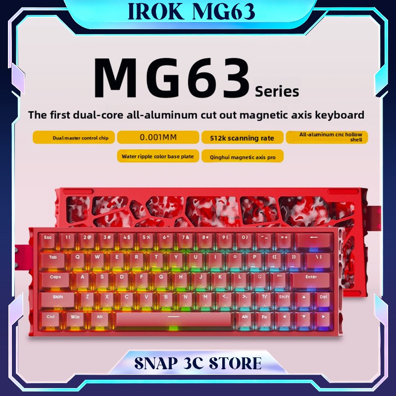 IROK MG63 CNC Aluminum Magneti - огляд і ціна Gaming Keyboard Hall Effect Switches