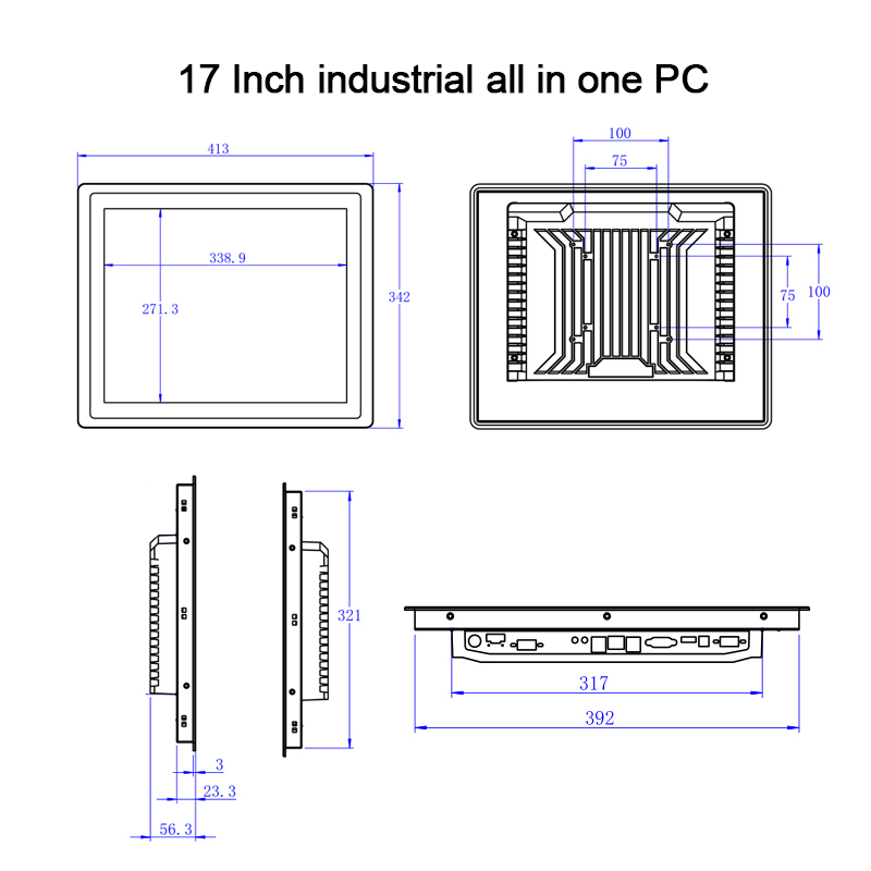17 Inch Capacitive Touch Scree - огляд і ціна Intel Cpu Core I5