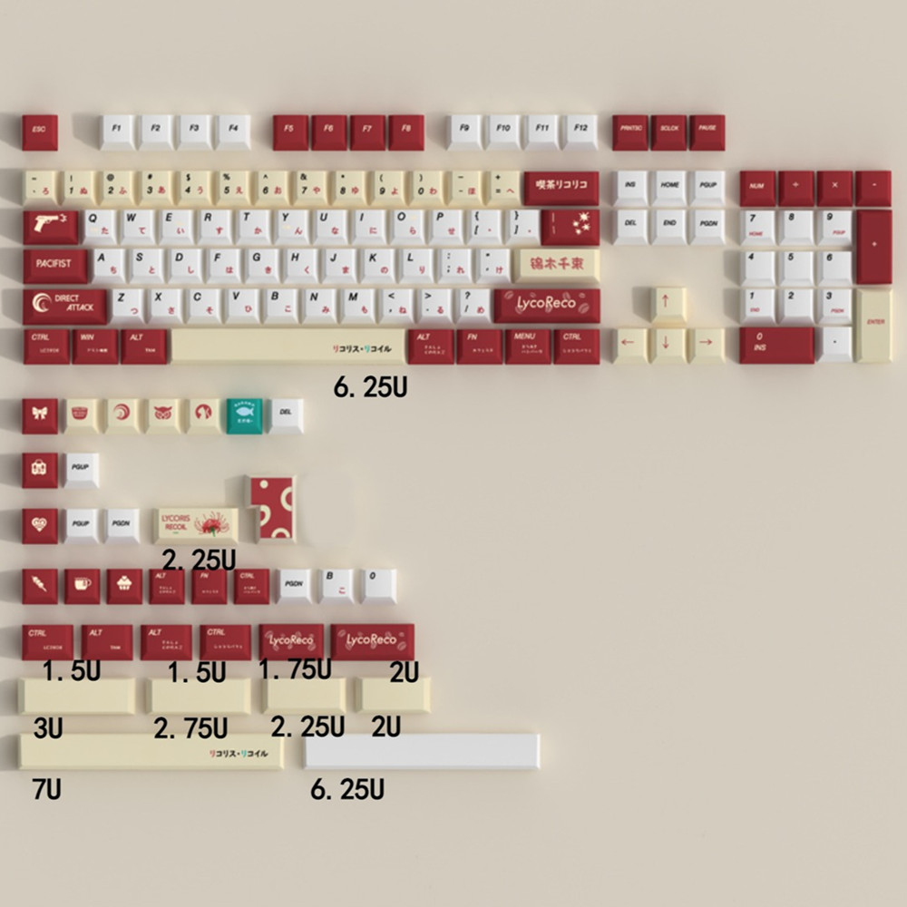 Lycoris Recoil Anime PBT Keyca - огляд і ціна Gaming Keyboard Brand